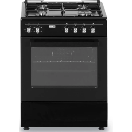 Fitelli FG6001ZW, Zwart Gasfornuis 60CM