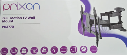 Prixon - PR3770 Verstelbare TV Beugel 37"-70" | Kantelbaar, Draaibaar & Sterk tot 45,5 kg