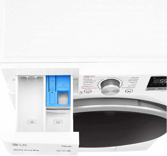 LG F4WV509S1 wasmachine Voorbelading 9 kg 1400 RPM B Wit