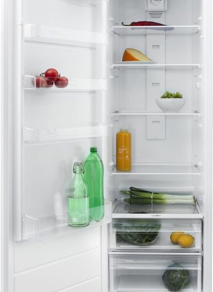 Inventum IKK1785S 178 cm energiezuinige inbouw koelkast - Koeler - 294 liter - Stil - Fresh Cooling - Superkoelen - Vershoudlade - Sleepdeur - Wit