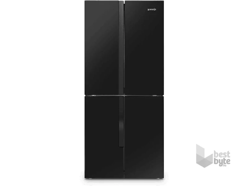 Gorenje NRM818EMB 4-deurs koelkast met vriezer - ca. 80h. 182 - lt. 427 - zwart outlet